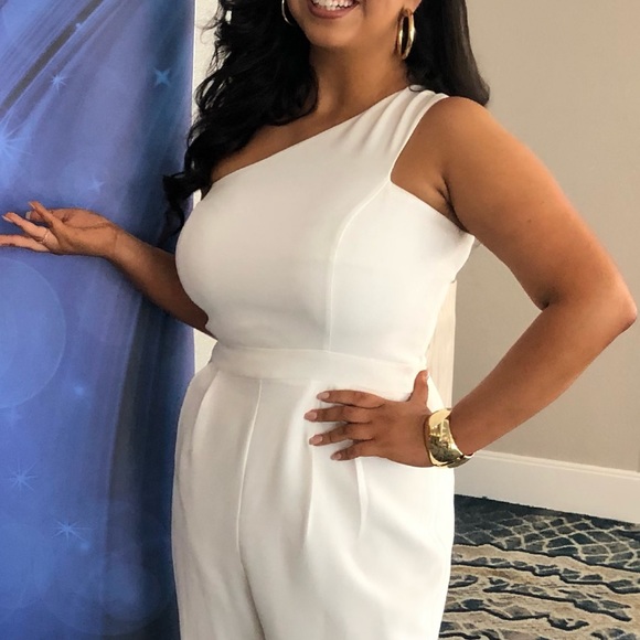 Vince Camuto One Shoulder Jumpsuit